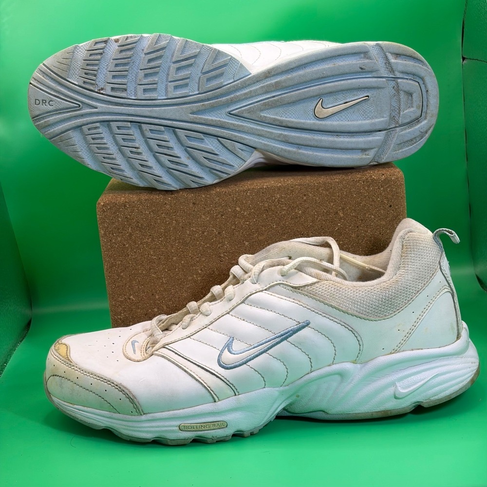 Nike View II Walking Shoes Mens 10 White 318171-111 Rolling Rail Comfort Sneaker